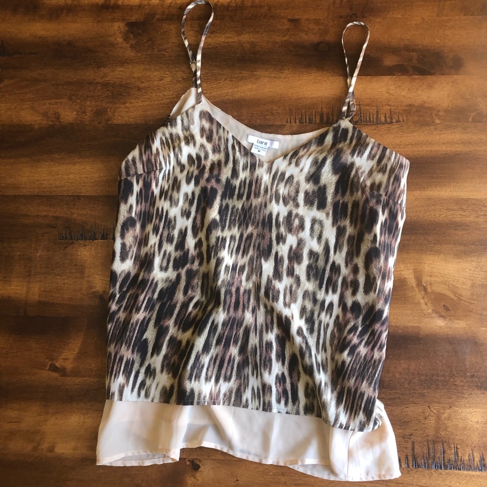 Bar 3 cheetah tank top